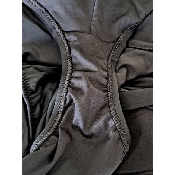 Lands End Plus Size 22W One-Piece Swimsuit Cross Back Black Buttons Women's - Picture 9 of 9